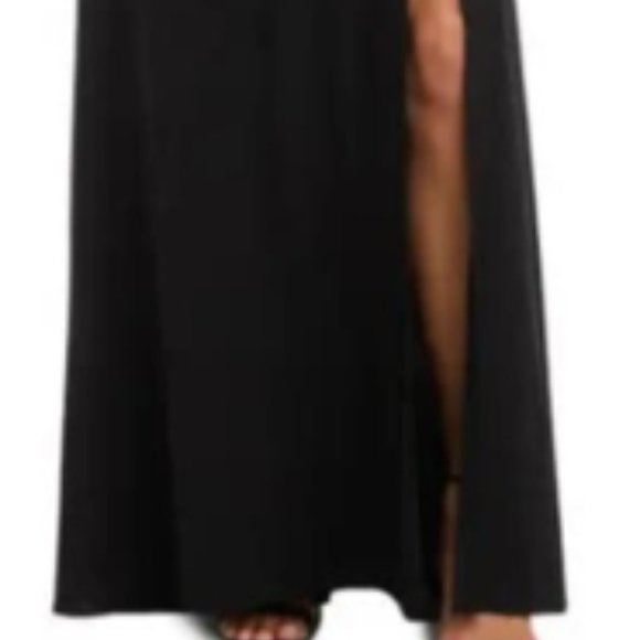 Morgan & Co Off The Shoulder Cutout Gown - Picture 4 of 6